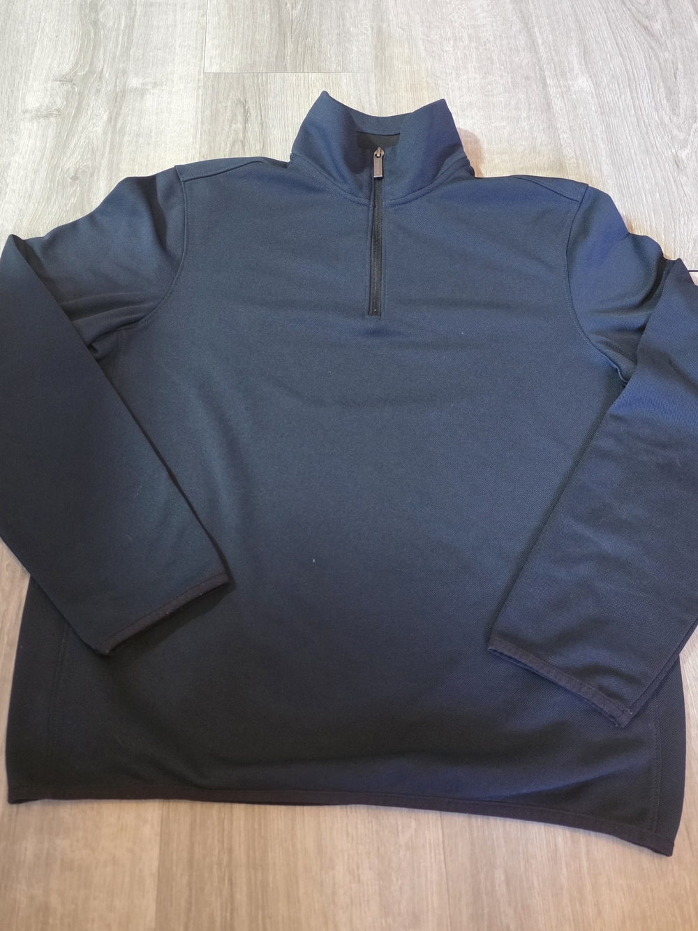 Perry Ellis Men's Navy Quarter-Zip Pullover Sweater